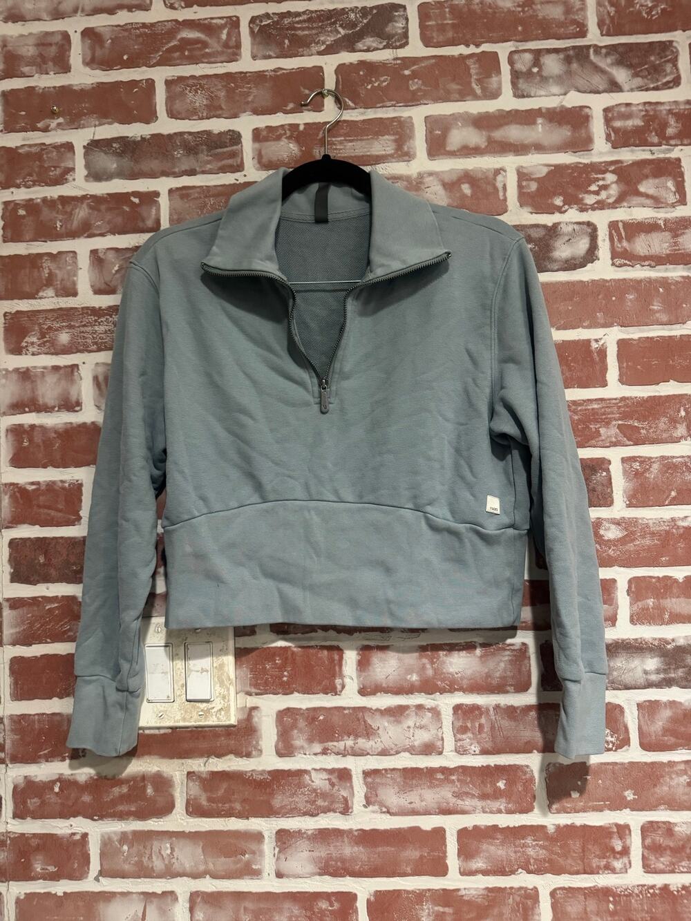Vuori Sedona Half Zip Pullover Sweatshirt Blue Gray Size XS Womens